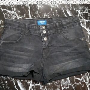 Arizona black girls 16.5 shorts high waisted